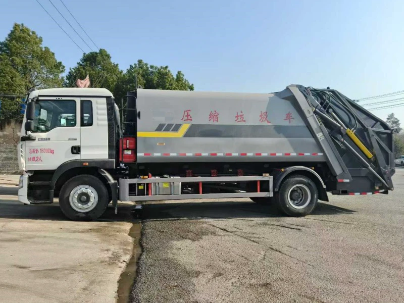 重汽豪沃TX19方压缩式垃圾车4