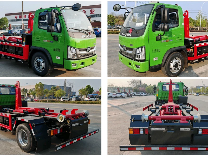 福田金刚纯电动勾臂垃圾车3