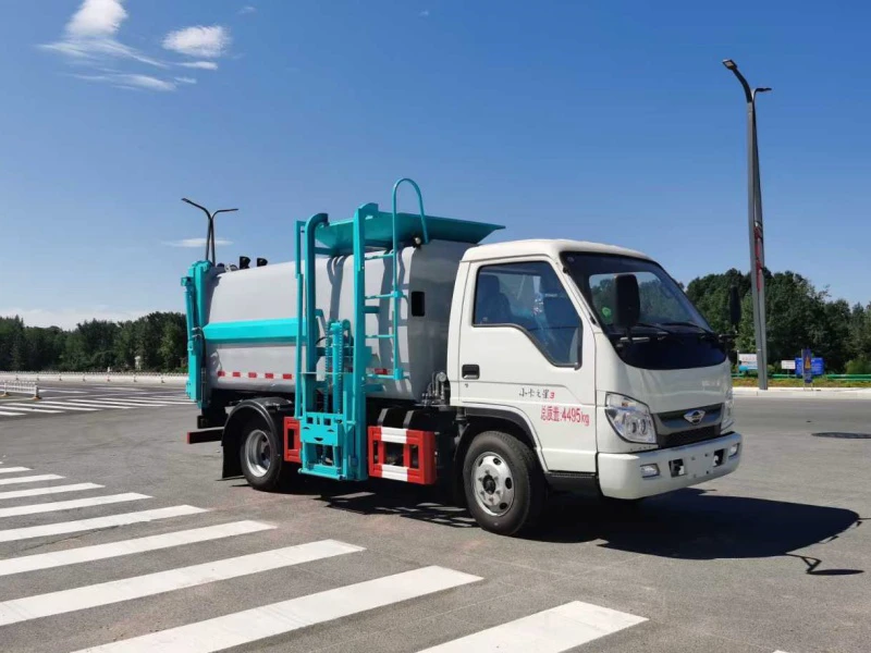 5方福田小卡之星侧挂压缩垃圾车