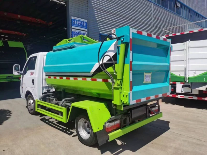 东风途逸蓝牌侧装式垃圾车4