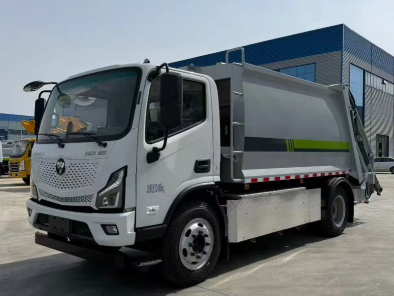 福田欧马可电动压缩垃圾车