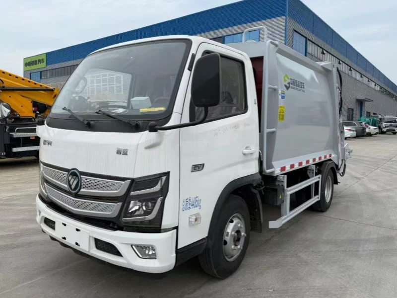 福田欧马可电动压缩垃圾车